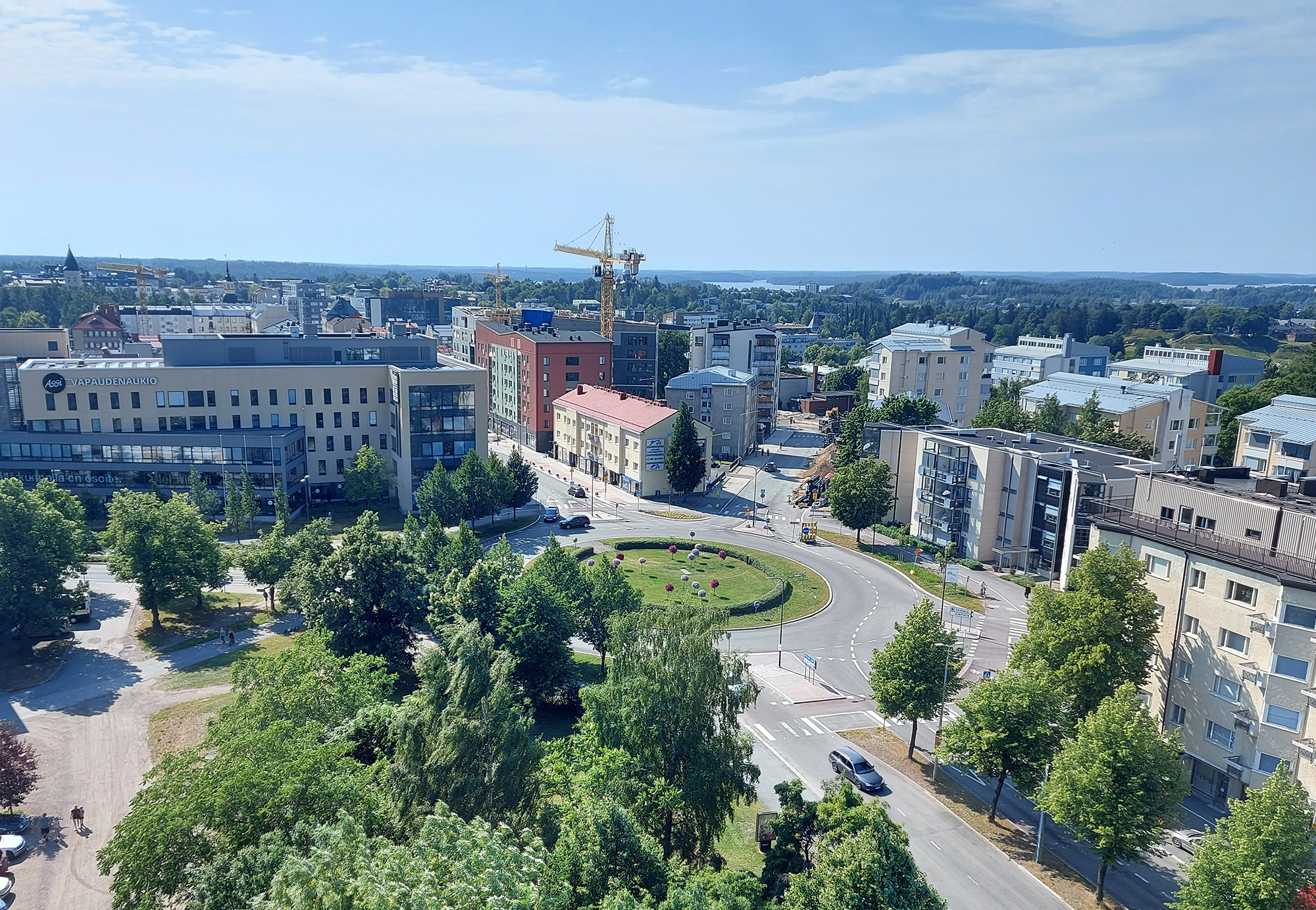 LappeenrantaFI/Asuminen ja rakentaminen/Kaupunkisuunnittelu/Yleiskuva-Näkymä-keskustan-liikenneympyrään.jpg