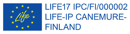 Logo, jossa lukee Life-ip Canemure Finland.