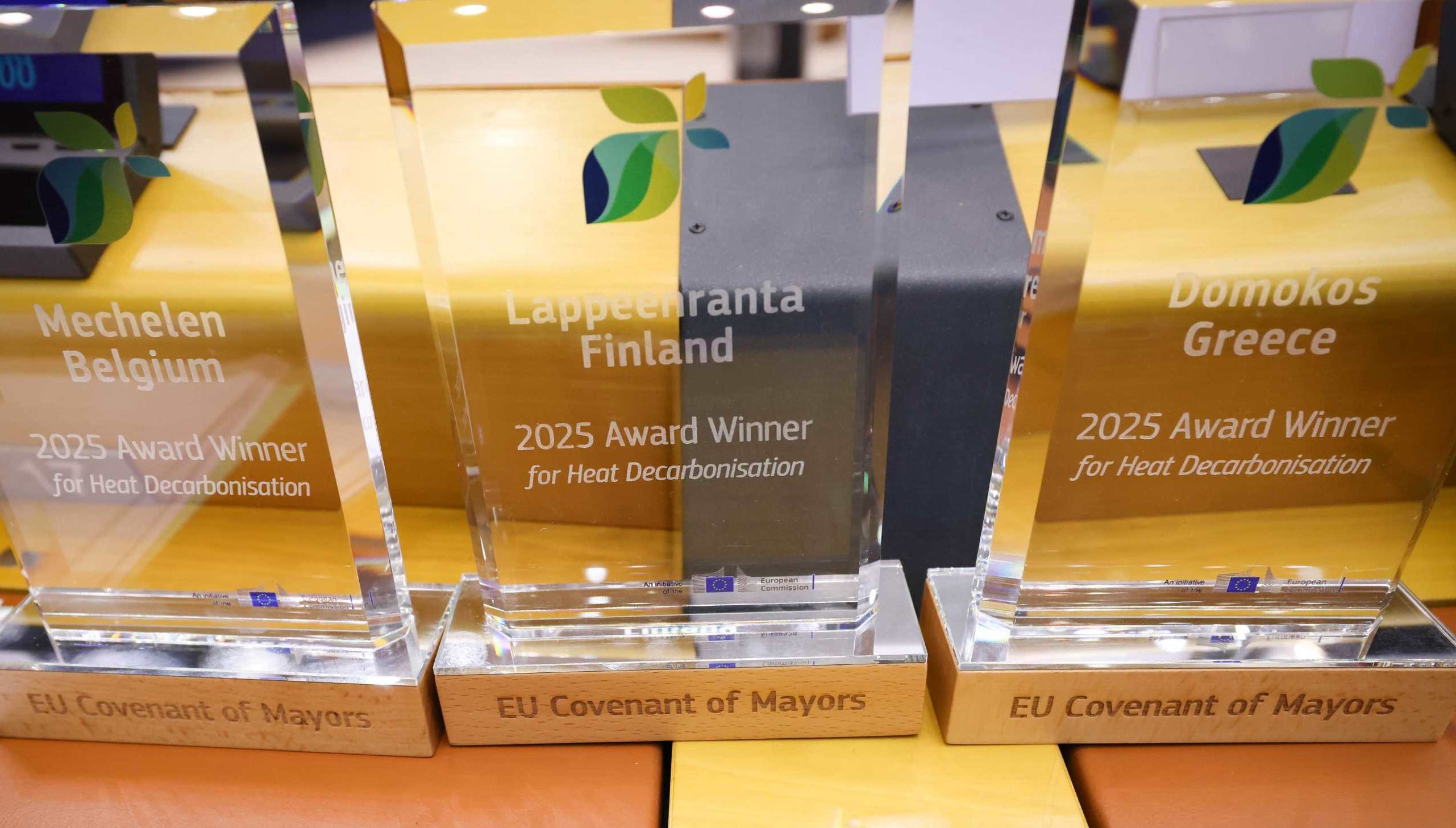 EU Covenant of Mayors 2025 -palkinnot rivissä.