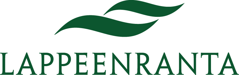 Logo, jossa lukee tummanvihreällä: Lappeenranta.