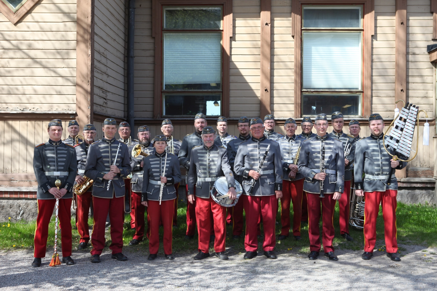 Ratsuväen perinnesoittokunta.