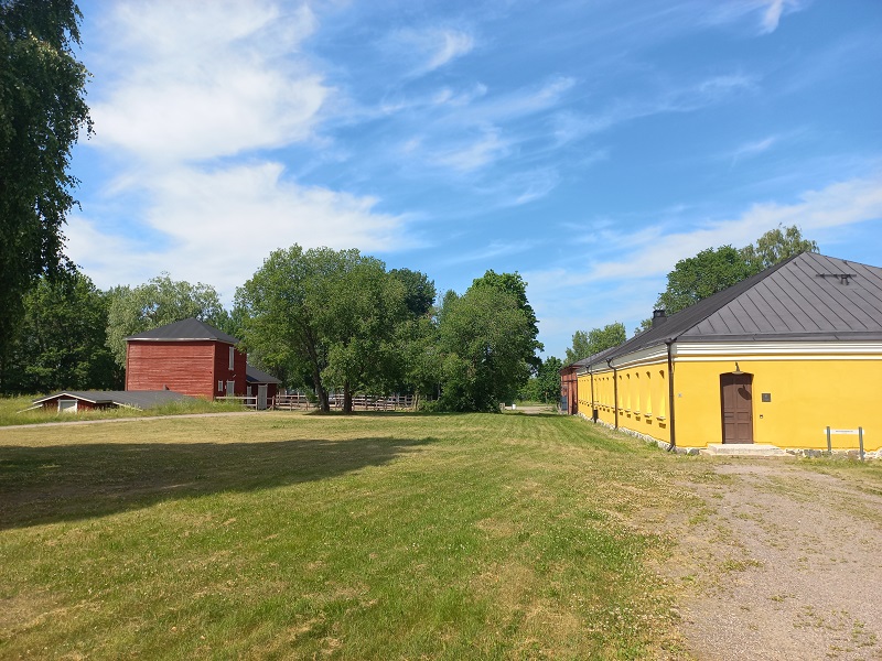 Lappeenrannan linnoituksen rakennuksia. Kuva Lappeenrannan museot